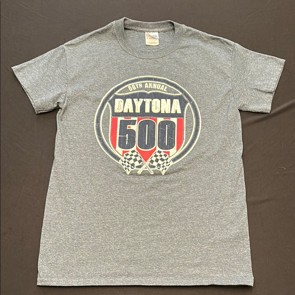 Gildan Gray Short Sleeve Tee Daytona 500